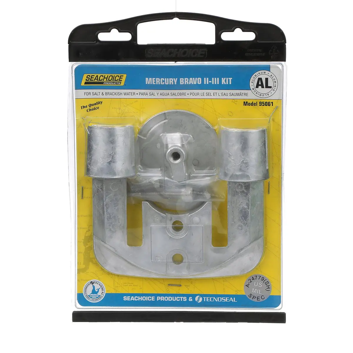 Seachoice 50-95061 Aluminum Anode Kit For Mercury Bravo Ii (89-Present) & Bravo, Iii (89-03) 2