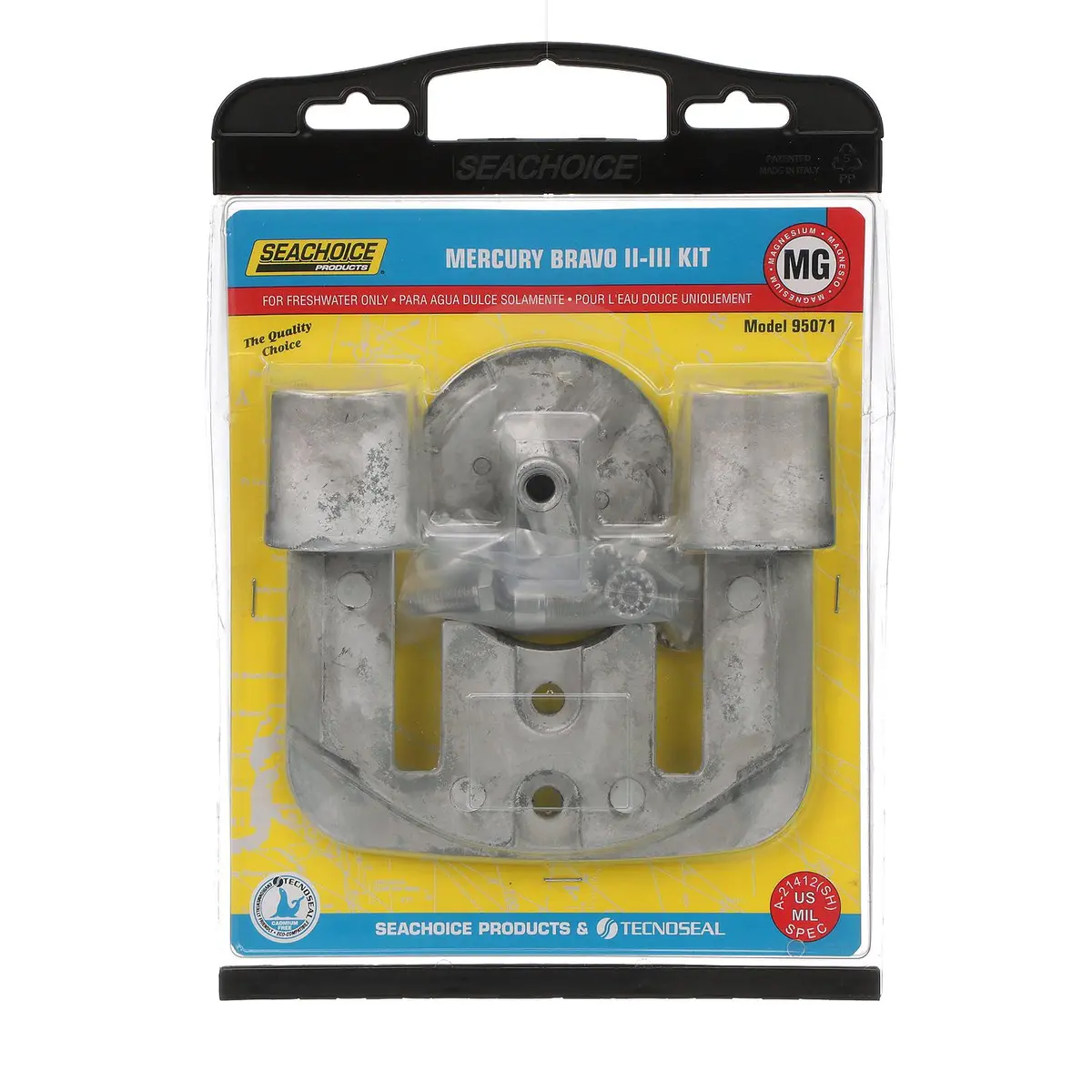 Seachoice 50-95071 Magnesium Anode Kit For Mercury Bravo Ii (89-Present) & Bravo, Iii (89-03) 1