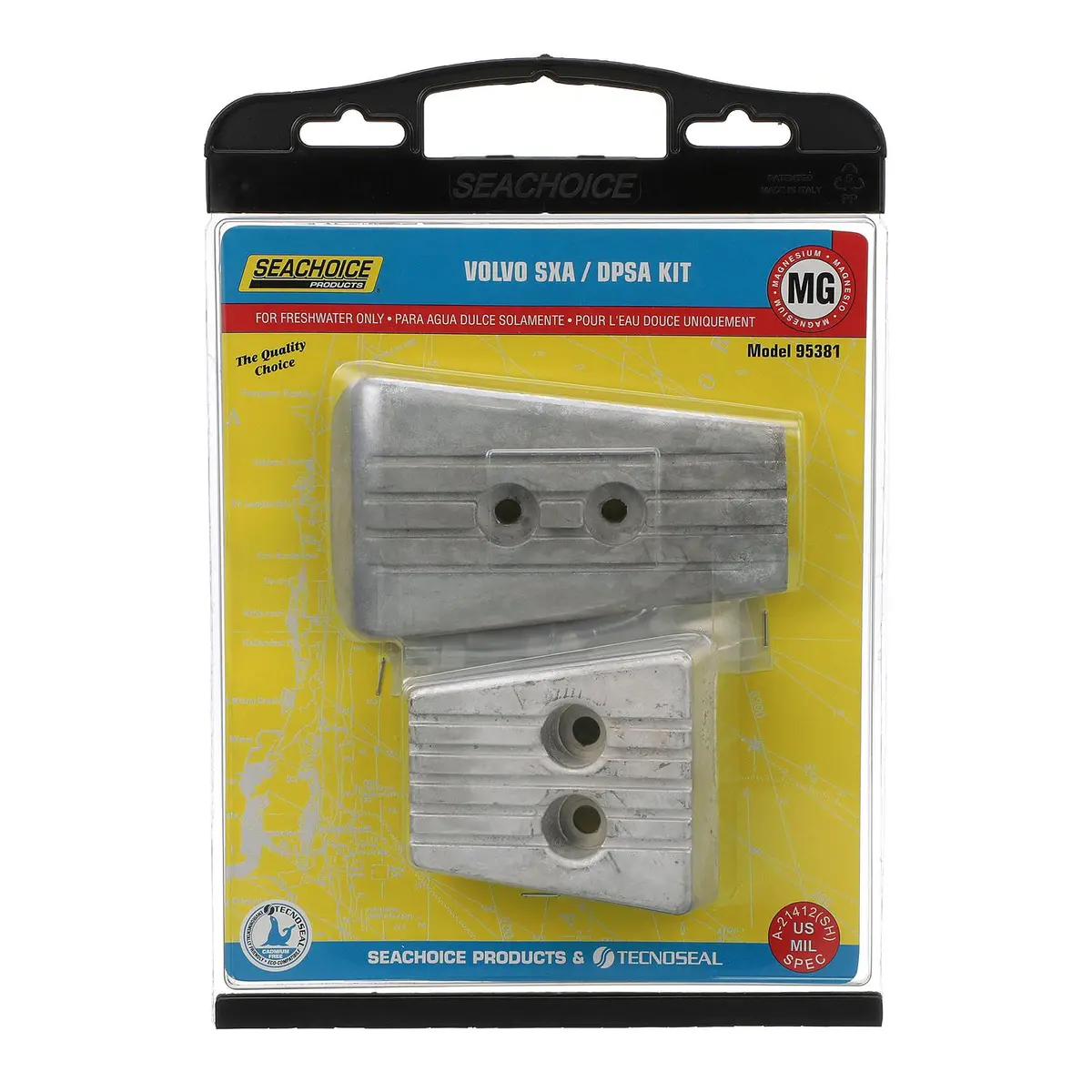 Seachoice 50-95381 Volvo Anode Kit, Magnesium, Fits Sxa/Dpsa 2
