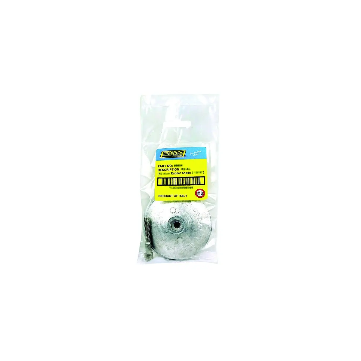 Seachoice 95611 Rudder & Trim Tab Anode W/Allen Screw, Magnesium, R4mg, Size 5" Dia. X 5/8" 1