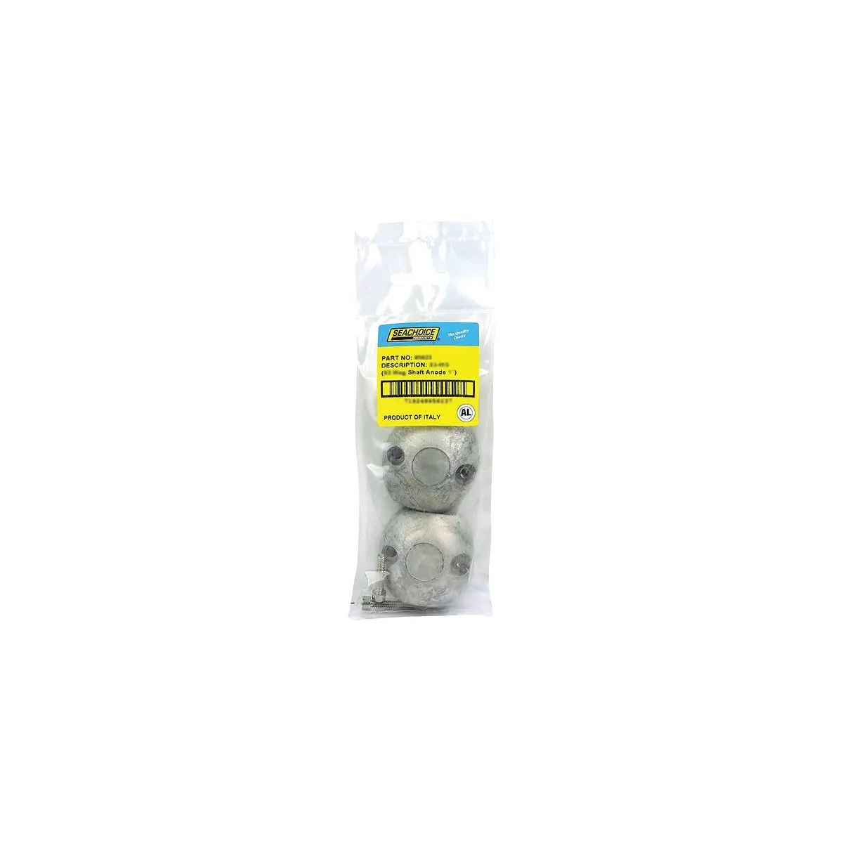 Seachoice 95626 Streamlined Shaft Anode W/Allen Screw, Aluminum, Model X5, Size 1-1/4" 1