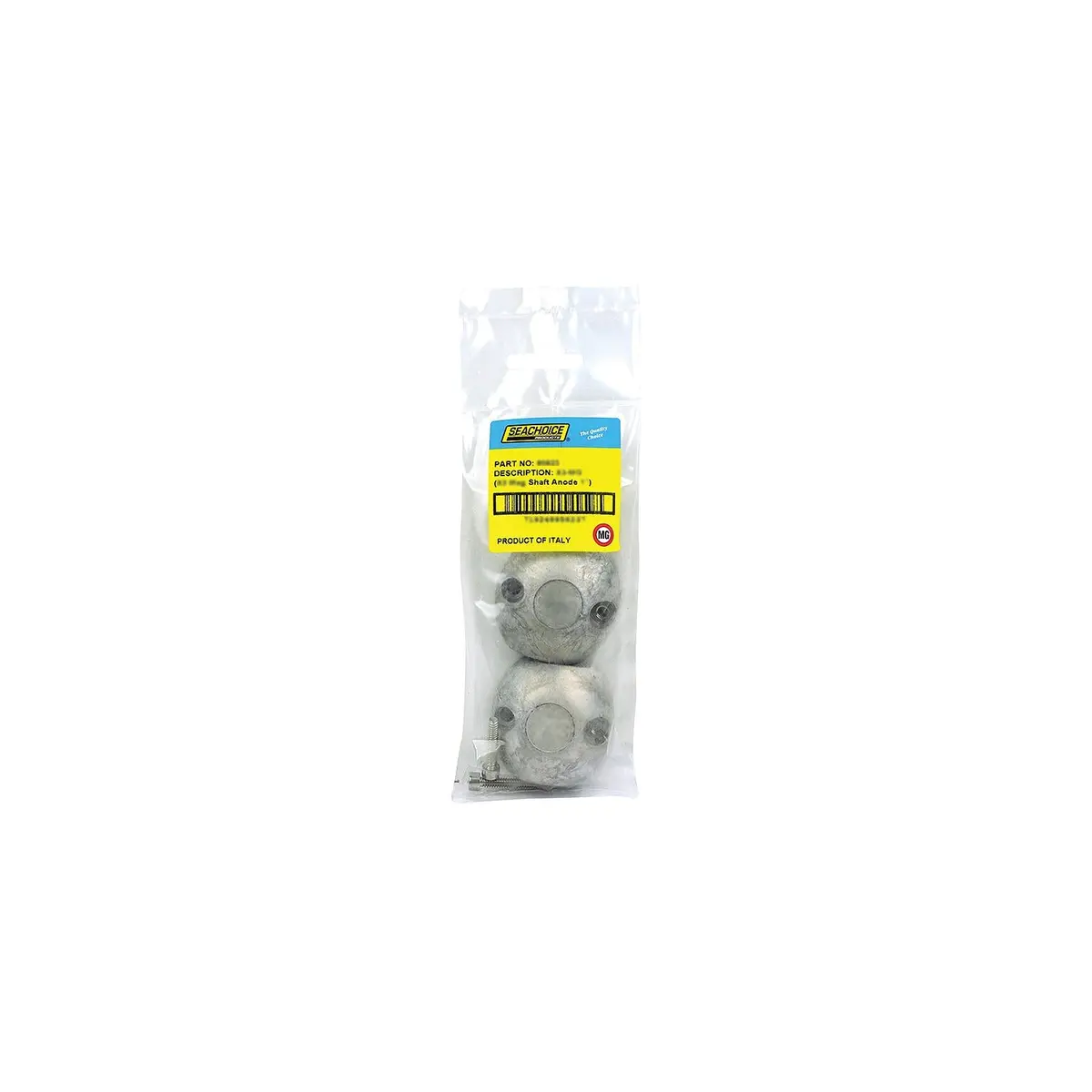 Seachoice 95636 Streamlined Shaft Anode W/Allen Screw, Magnesium, Model X8, Size 1-3/4" 1