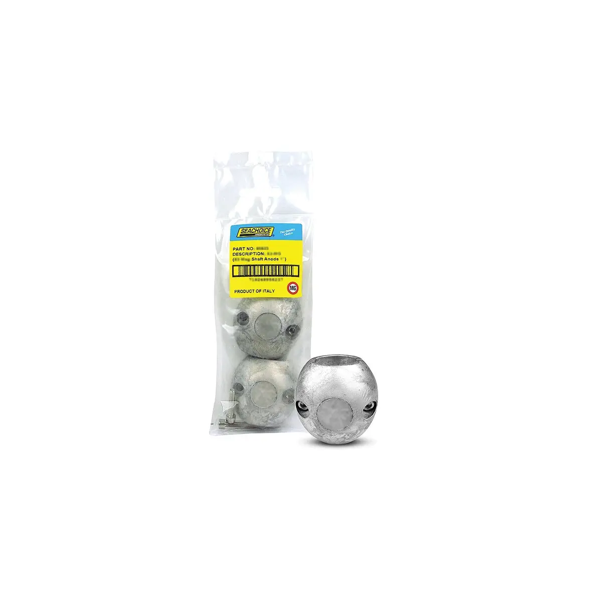 Seachoice 95627 Streamlined Shaft Anode W/Allen Screw, Magnesium, Model X5, Size 1-1/4" 1