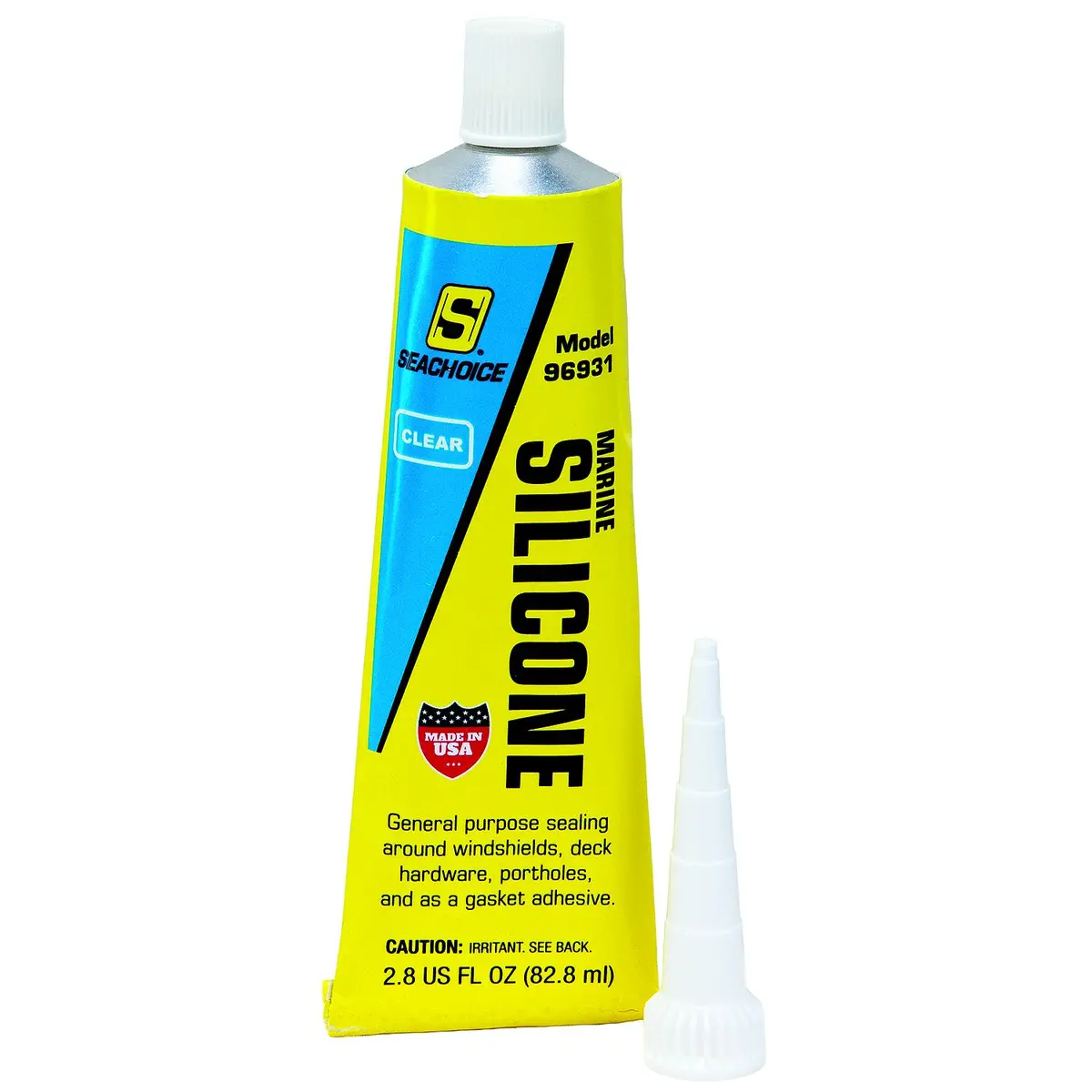 Seachoice 96931 Silicone Sealant Clear 2.8Oz. 1