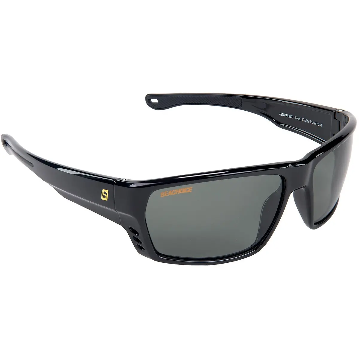 Seachoice Yp120409000000 98802 "Reef Rider" Polarized Sunglasses, Frame: Shiny Black, Lens: Grey 1