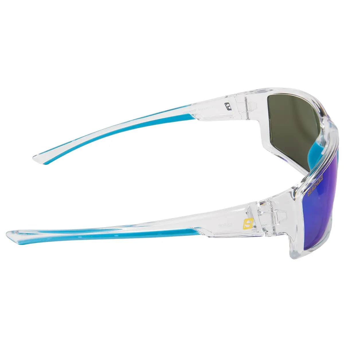 Seachoice A182272000000 98806 "Seaspray" Polarized Sunglasses, Frame: Shiny Clear, Lens: Blue Mirror 2