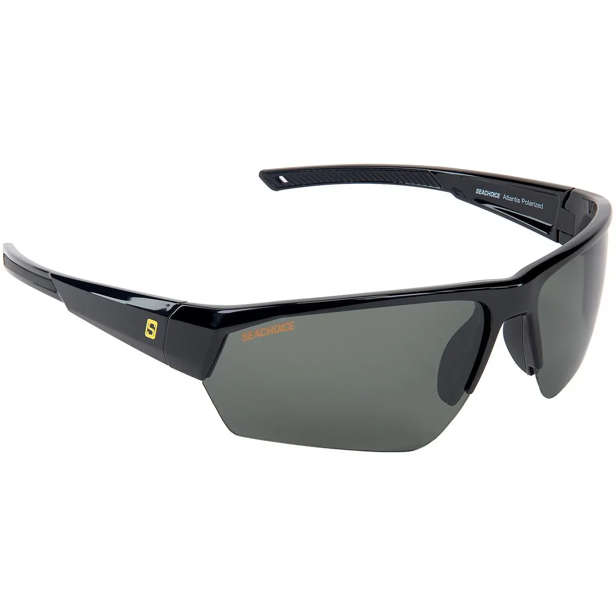 Seachoice Yp120505000000 98821 "Atlantis" Polarized Sunglasses, Frame: Shiny Black, Lens: Grey 1