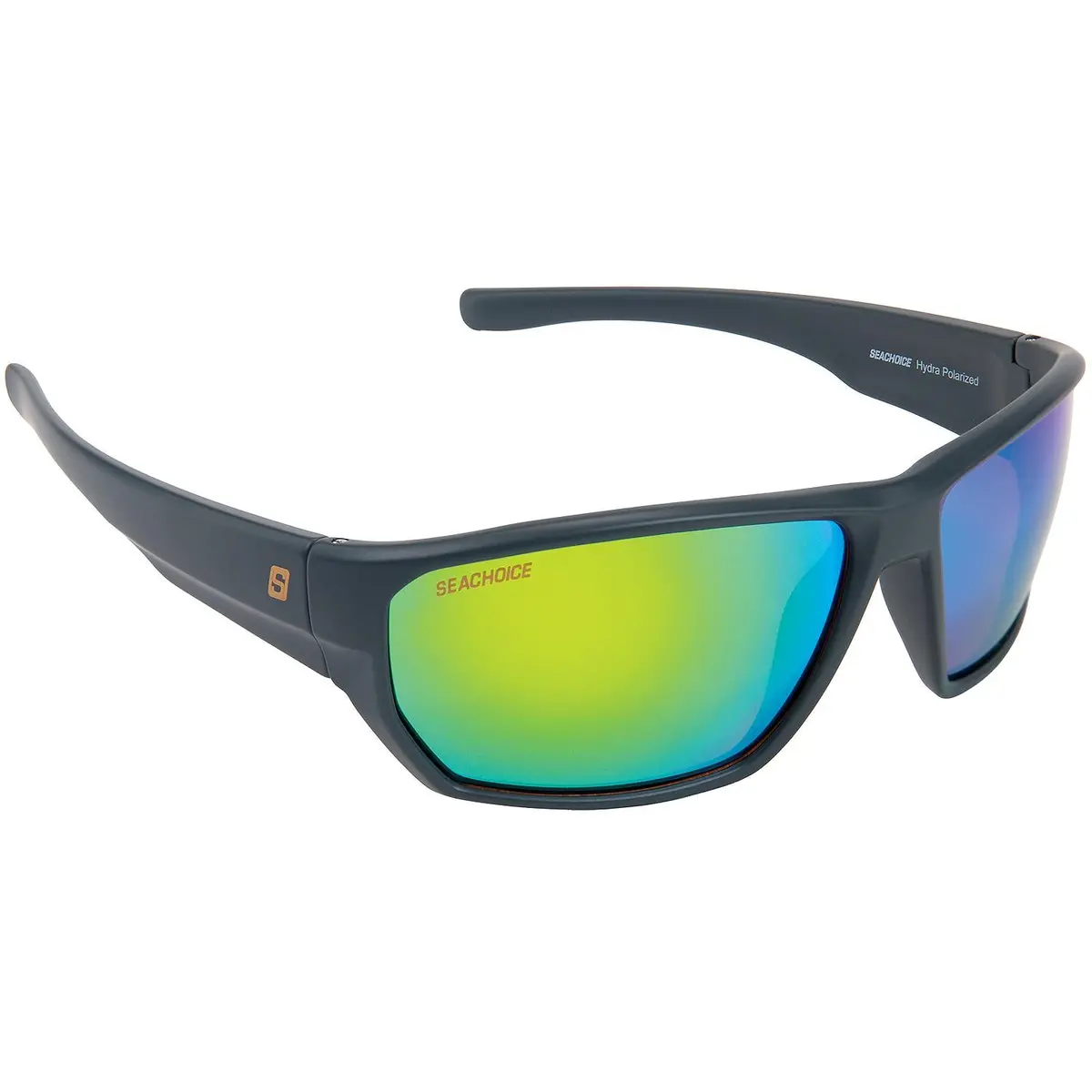 Seachoice Yp120481001000 Hydra Floating Polarized Sunglasses, Matte Grey Frame, Green Mirror Lens 1
