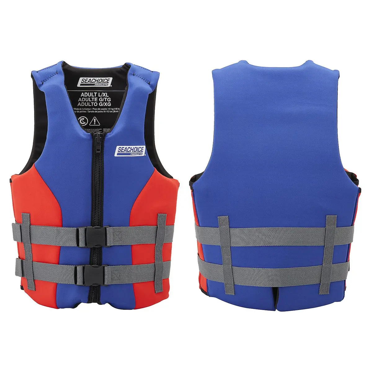 Seachoice 99500 Adult Dual Sized Evoprene Vest Blue, S/M 1