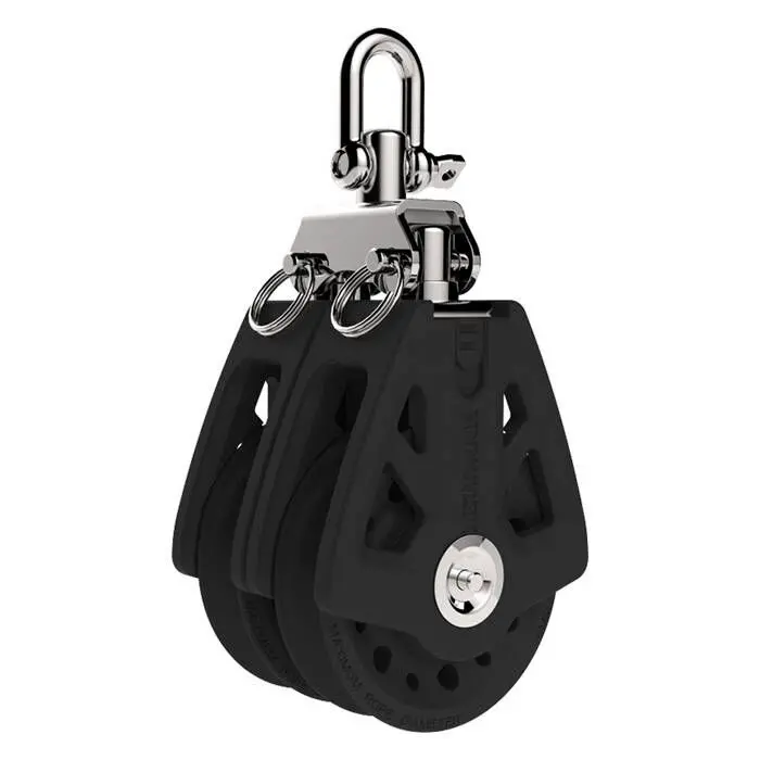 Lewmar 29925009Bk Synchro Double Block 50 Mm (2") With Locking Swivel Head 1