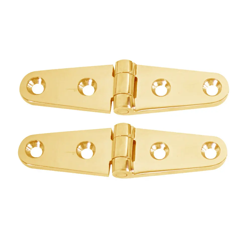 Whitecap S-0604Bc Strap Hinge Polished Brass 4" X 1" Pair 1