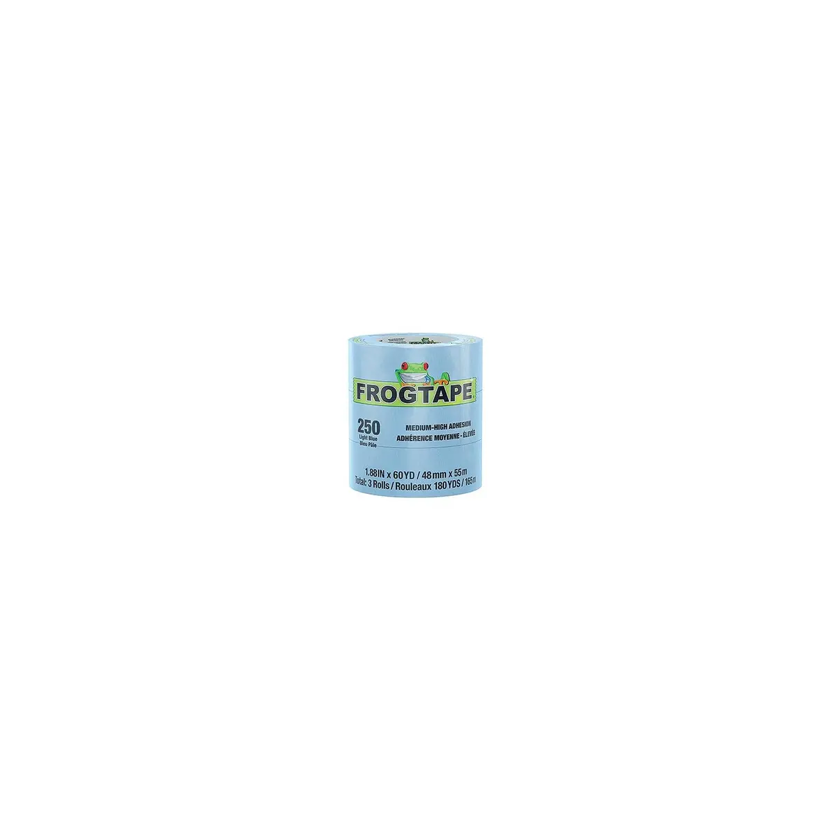 Shurtape 105330 Frogtape 250 Blue Performance Grade Masking Tape, 3" X 180', Blue 1
