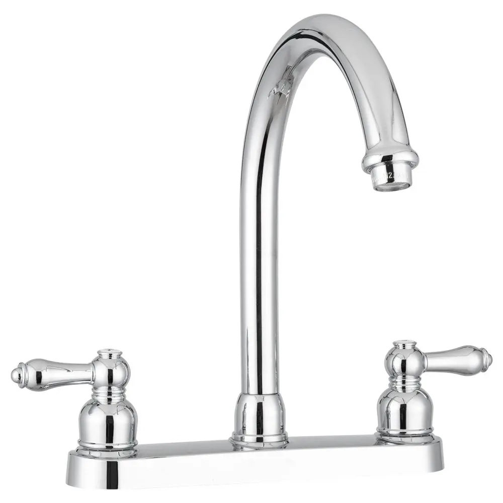 Dura Faucet Df-Pk340l-Cp Non-Metallic Hi-Rise Kitchen Faucet, Chrome 1