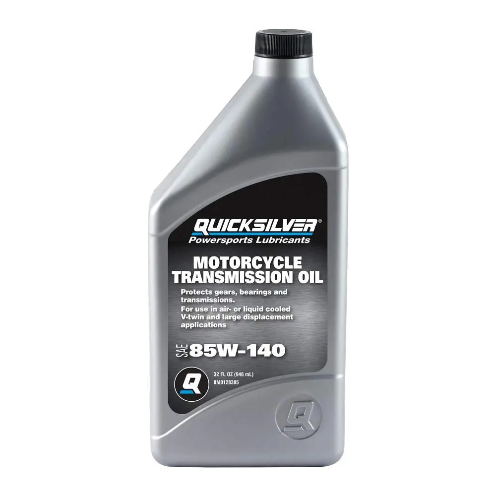 Mercury 92-8M0128385 Quicksilver 85W-140 Motorcycle Transmission Oil, 1 Qt. 1