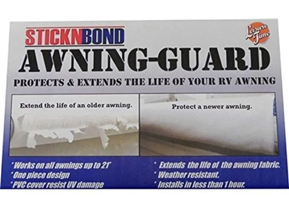 Leisure Time 60099 White 8" X 21' Rv Awning Guard 1