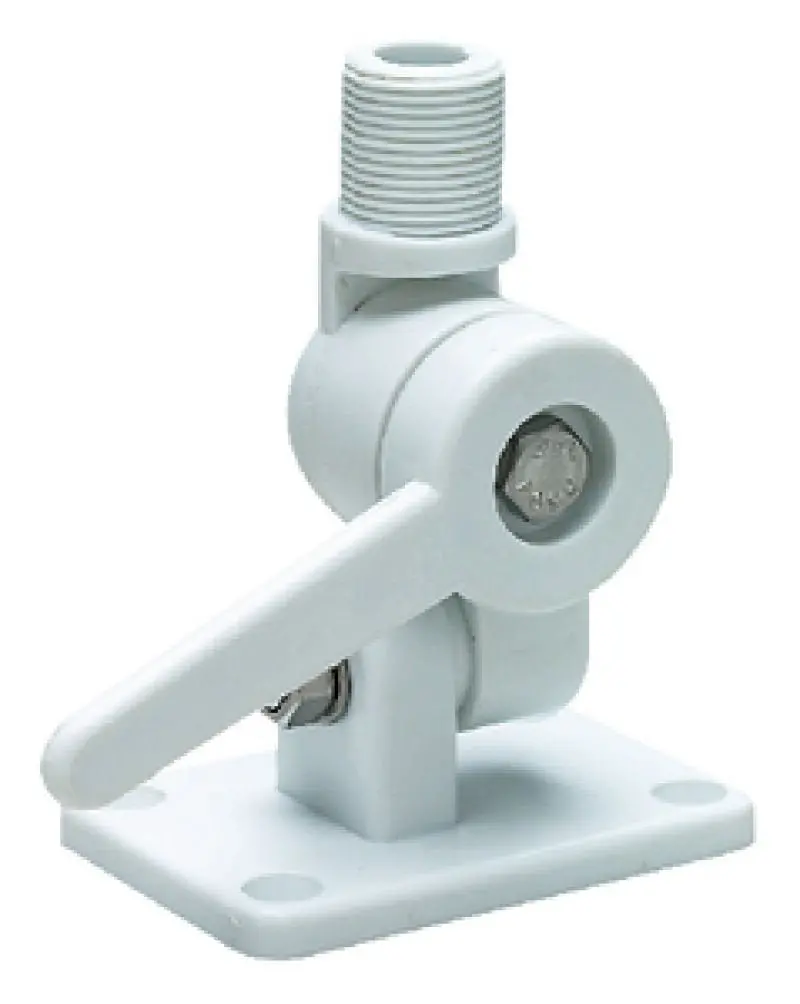 Seachoice 19500 Nylon Antenna Ratchet Mount, White, Bulk Pack 2
