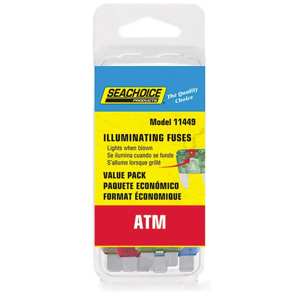 Seachoice Sc11449 Atm Illuminating Fuses Value Pack, Contains 25 Assorted Atm Illuminating Fuses 2