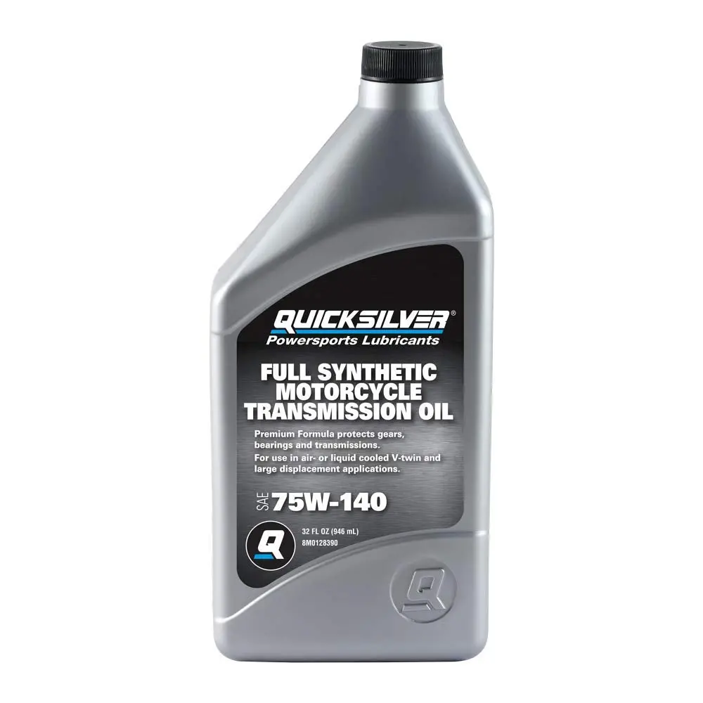 Mercury 92-8M0128390 Quicksilver 75W-140 Motorcycle Transmission Oil, 1 Qt. 1
