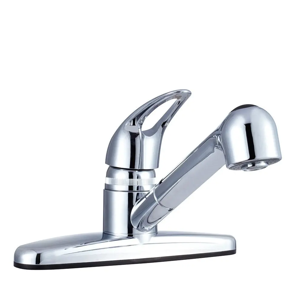 Dura Faucet Df-Pk100-Cp Non-Metallic Pull-Out Kitchen Faucet, Chrome 1