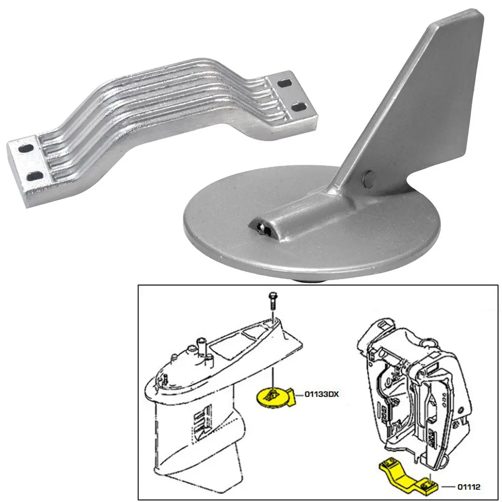 Tecnoseal Anode Kit W/Hardware - Yamaha 150-200Hp 1