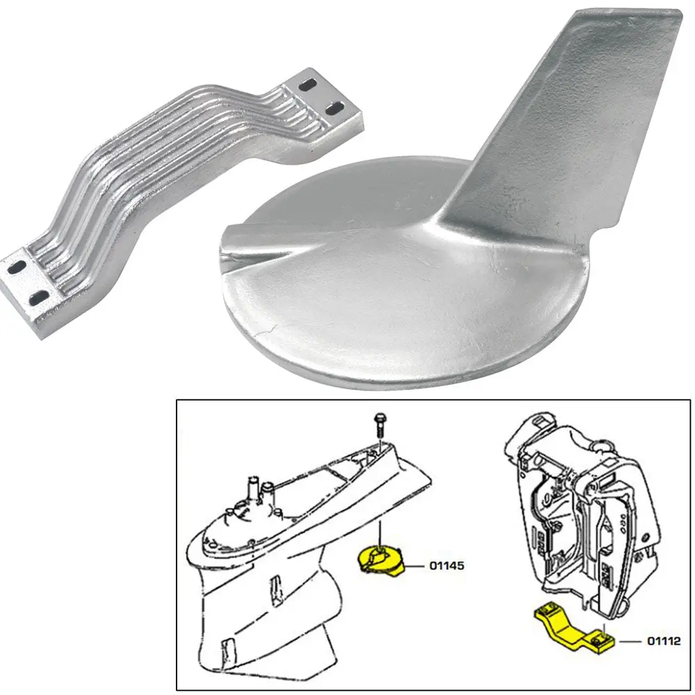 Tecnoseal Anode Kit W/Hardware - Yamaha 200-30 1