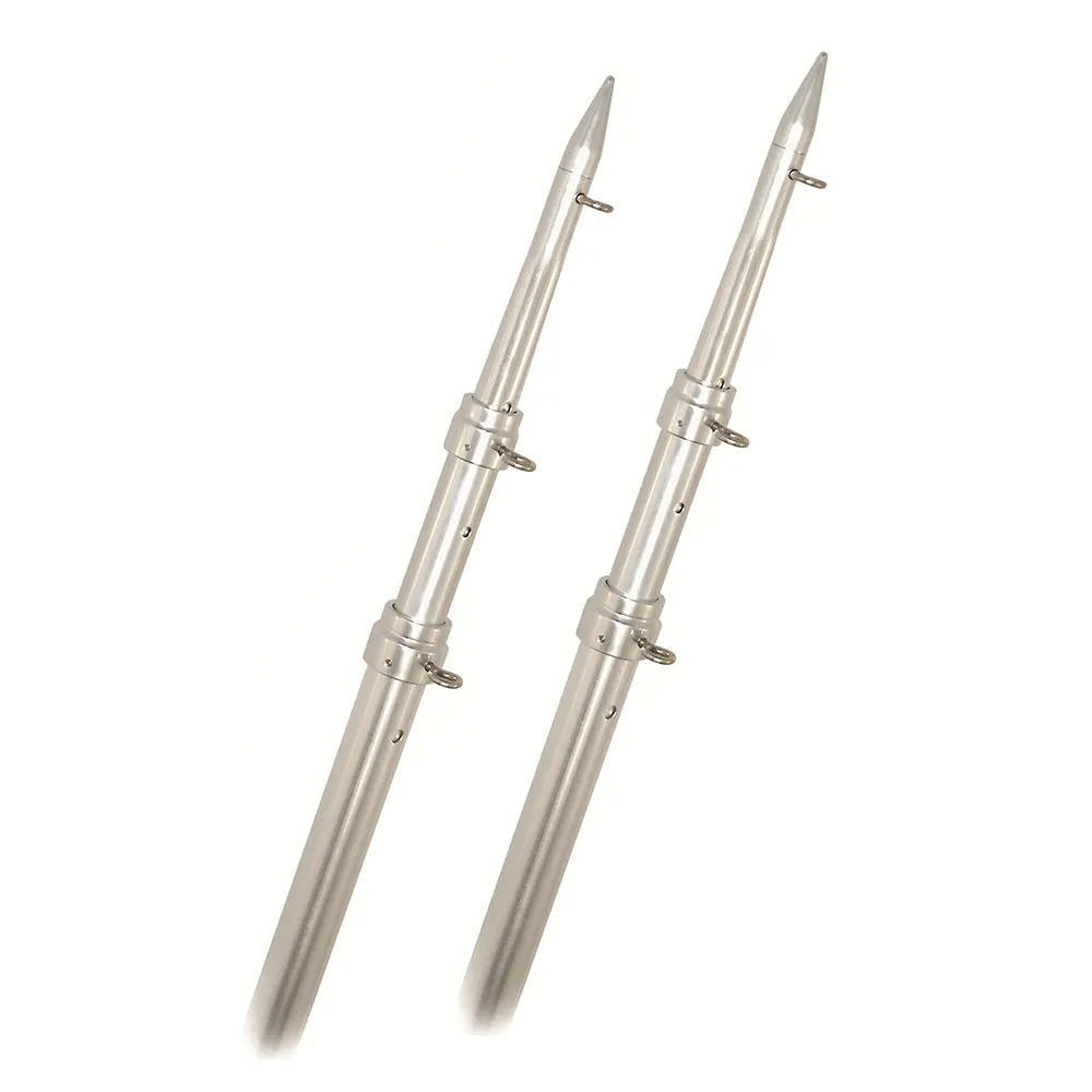 Rupp Marine A0-1800-Tel Rupp Top Gun Telescoping Outrigger Poles Aluminum/Silver, 18' 1