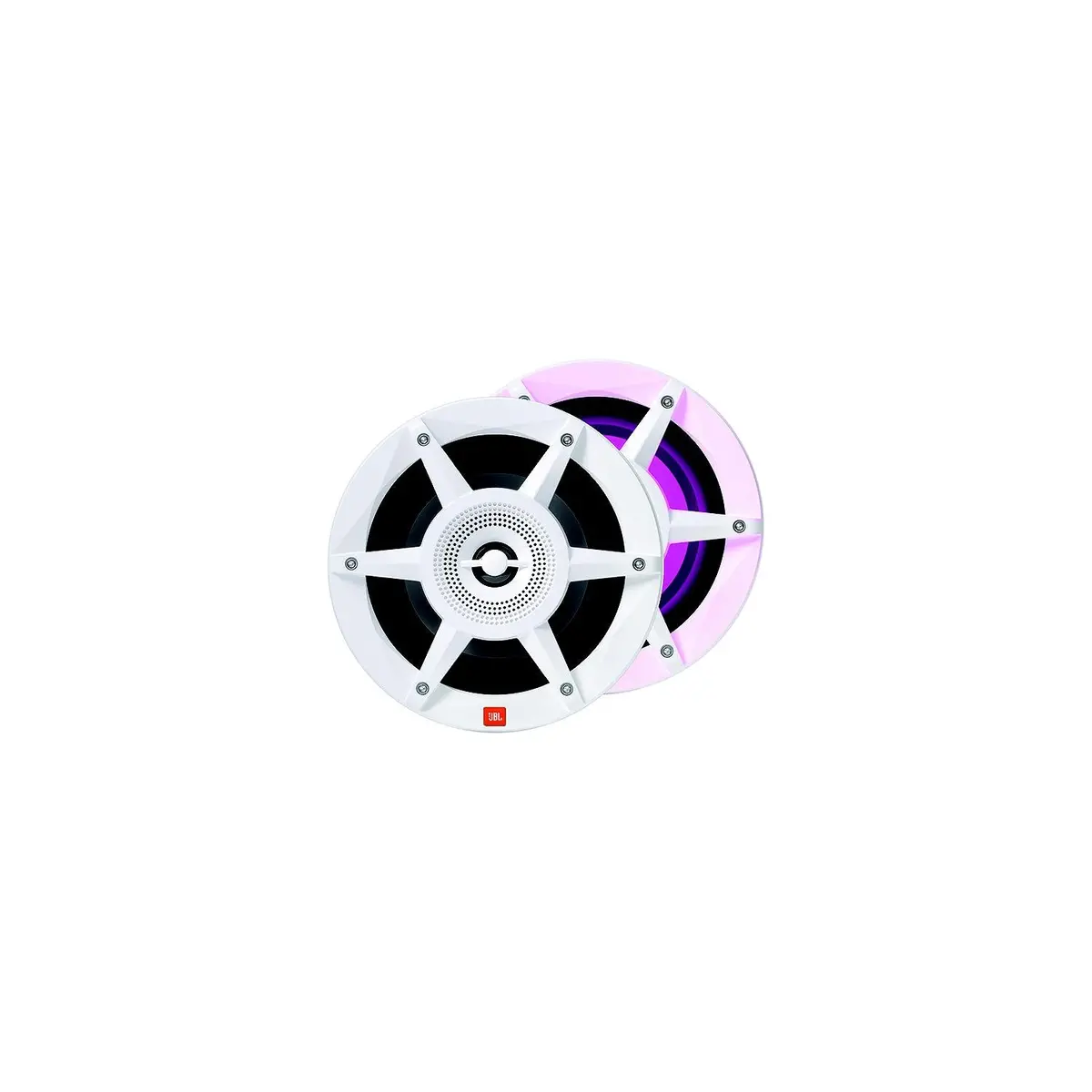 Jbl Stadiummw6520am Marine 6-1/2" Coaxial Speakers W/Rgb Lighting, White, 1 Pr 1
