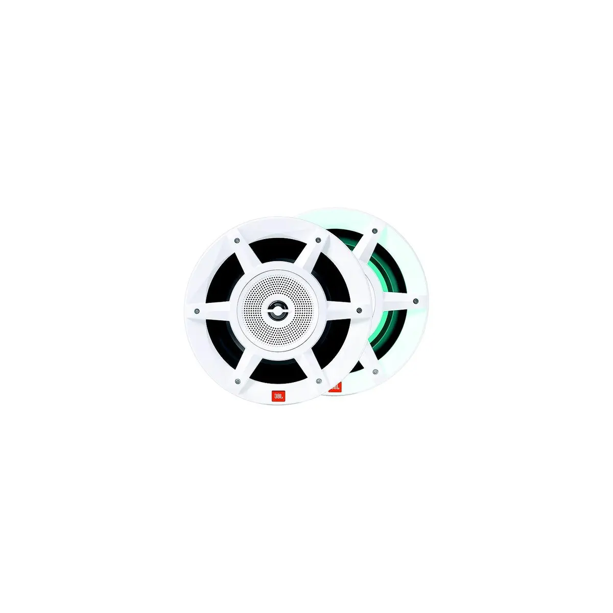 Jbl Stadiummw8030am Marine 8" 3-Way Convertible Speakers W/Rgb Lighting, White, 1 Pr 1