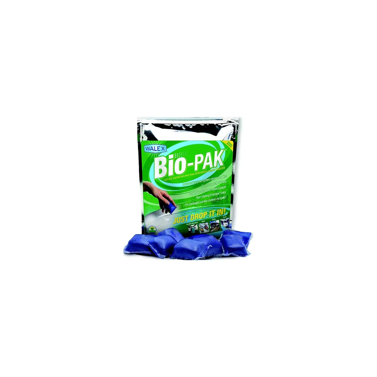 Walex Products Bioblubg Walex Porta-Pak Fresh Scent Holding Tank Deodorizer, 50/Pk 1
