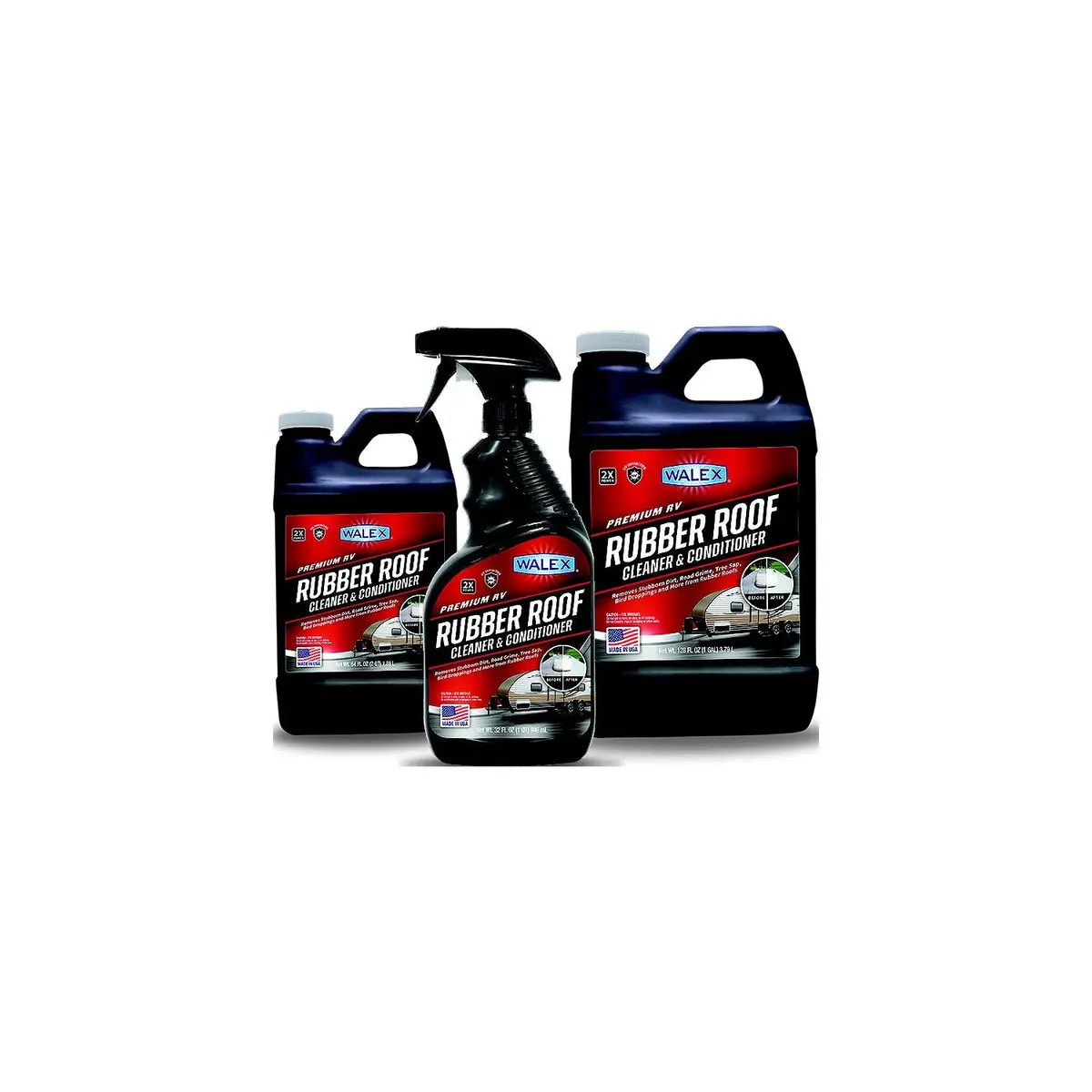 Walex Products Walrr64 Walex Rubber Roof Cleaner And Conditioner, 64 Oz. 1