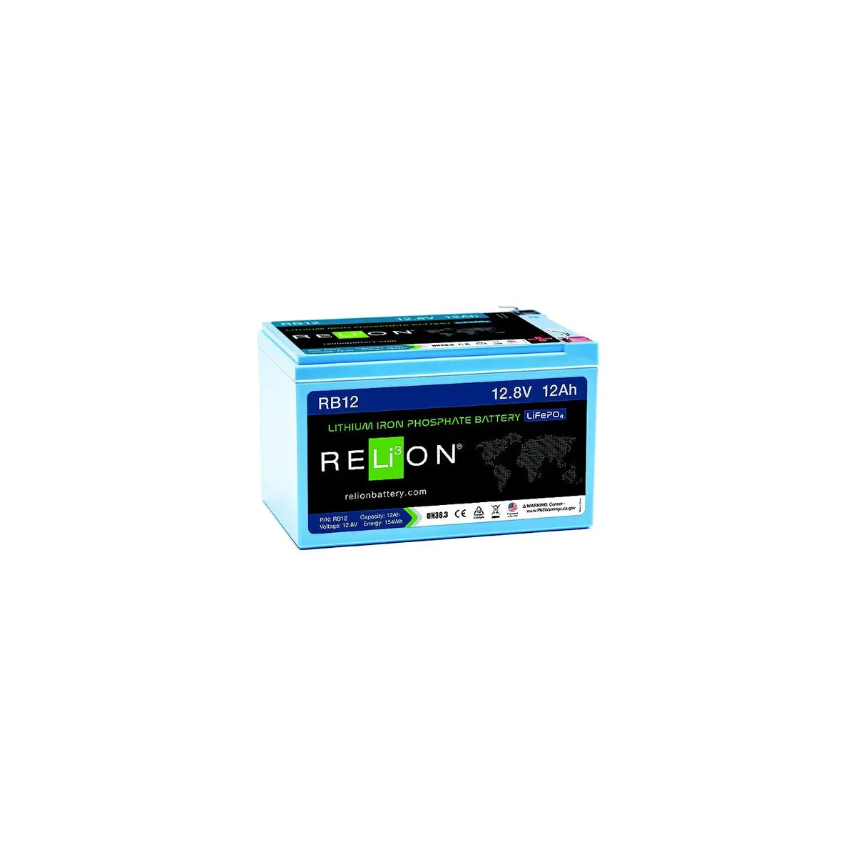 Relion Rb12 Lifepo4 Lithium Iron Phosphate 12V Battery 1