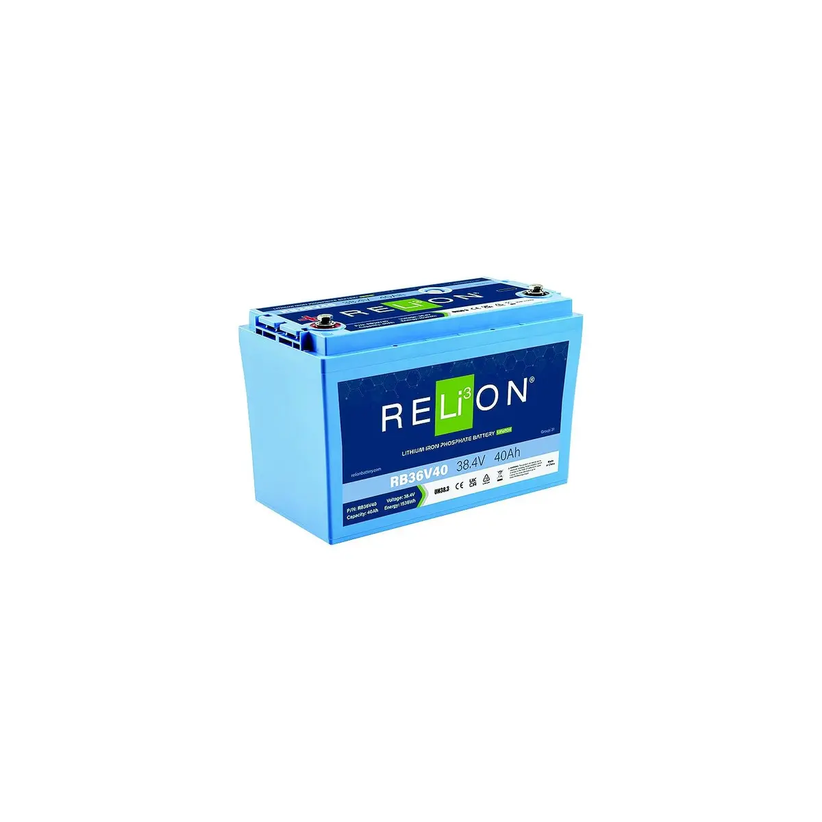 Relion Rb36v40 Lifepo4 Lithium Iron Phosphate 36V Battery 1