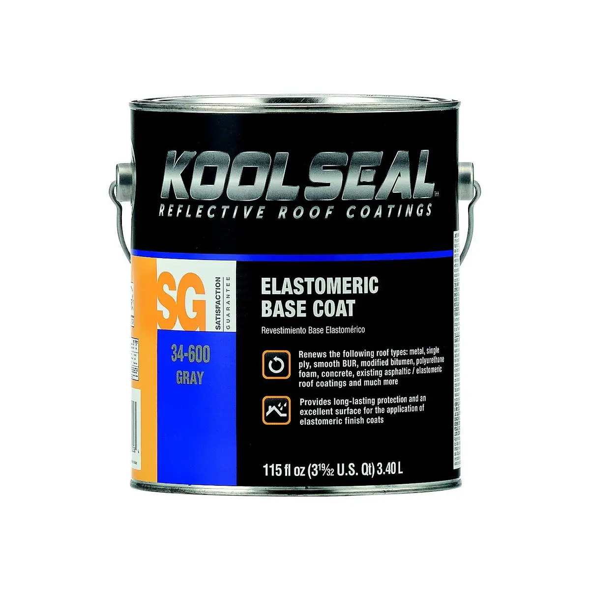 Geocel Ks003460016 Kool Seal Elastomeric Base Coat, 1 Gallon 1