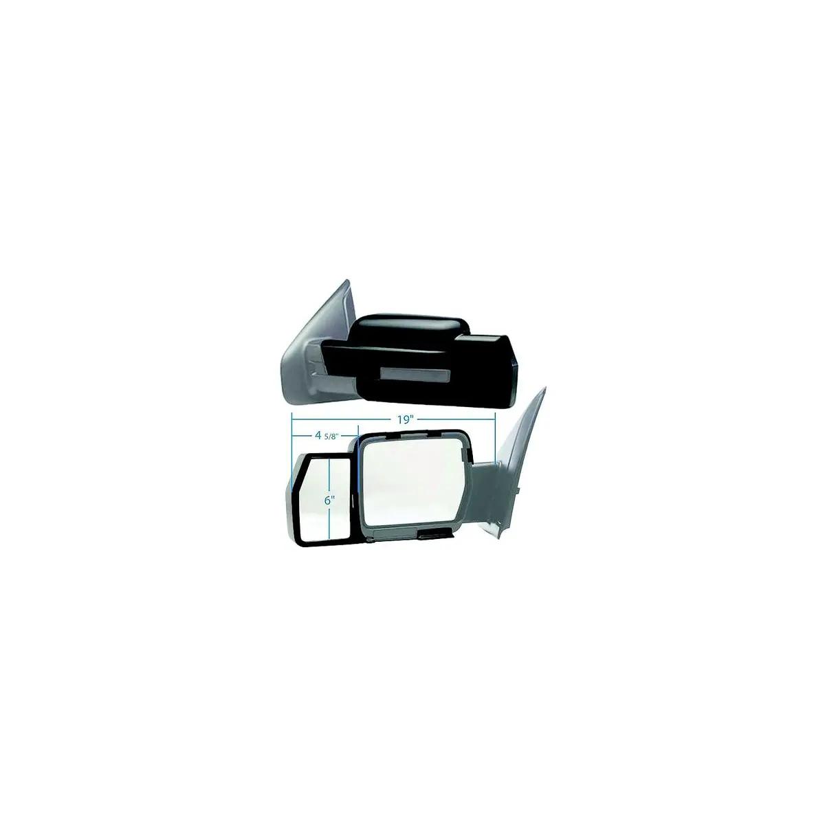 K-Source 81810 Snap-On Towing Mirrors, Pr. 1