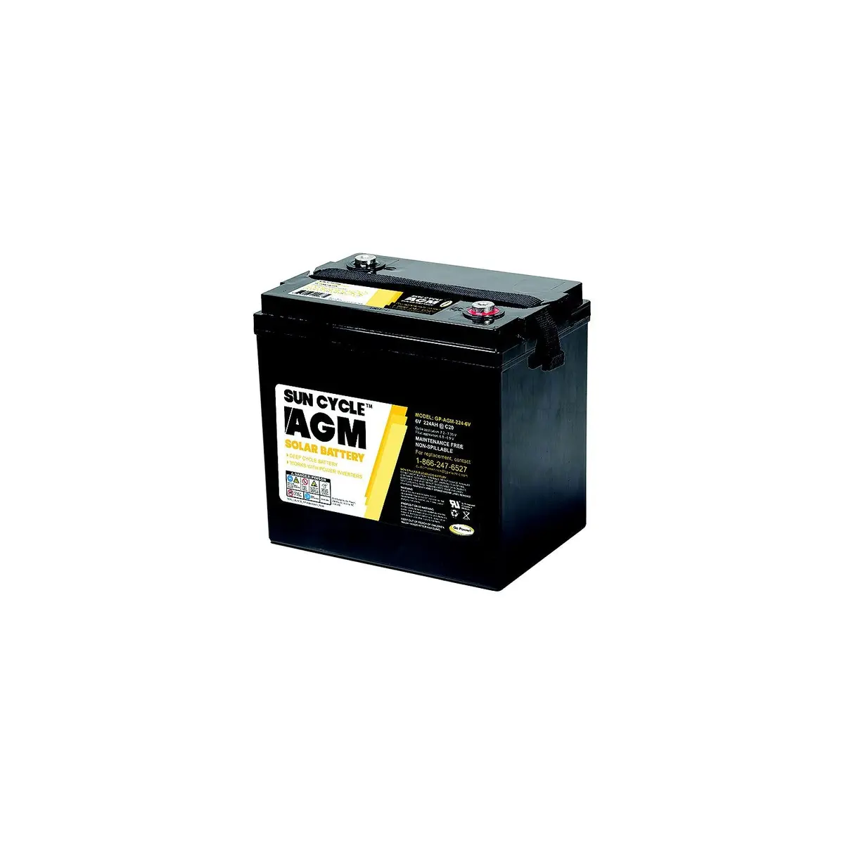 Go Power! 77606 Sun Cycle Agm Solar Battery, 6V 1