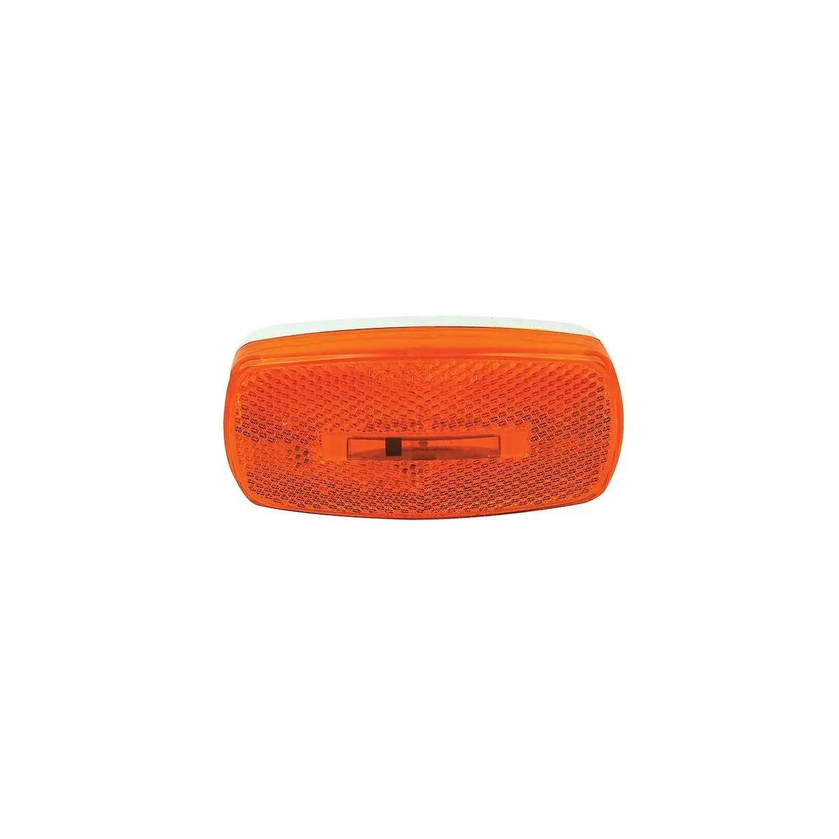 Fultyme Rv 1102 Fultyme Rv Marker/Clearance Light W/ Reflex, Yellow Lens, White Base 1