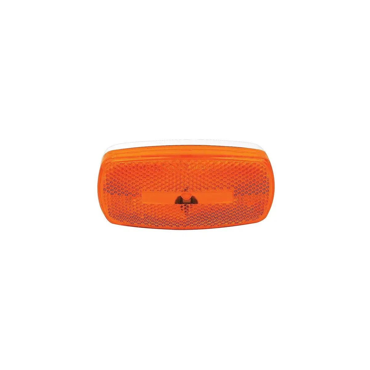 Fultyme Rv 1106 Fultyme Rv Marker/Clearance Light W/ Reflex, Yellow Lens, White Base 1