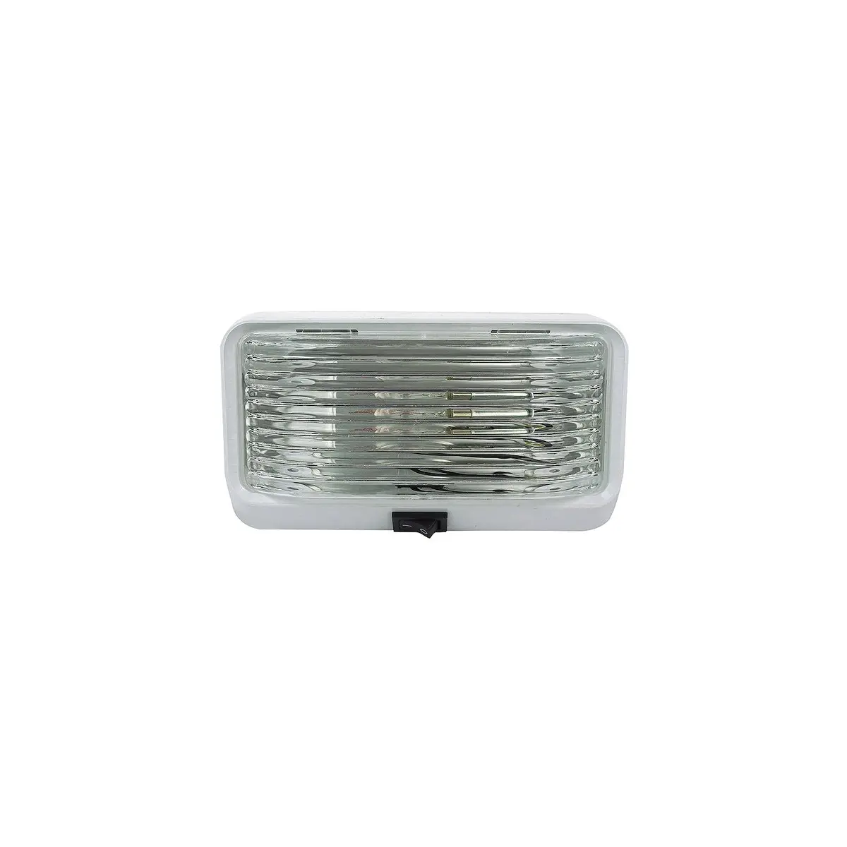 Fultyme Rv 590-1118 Fultyme Rv Rectangular Porch/Utility Light W/Switch, Clear 1
