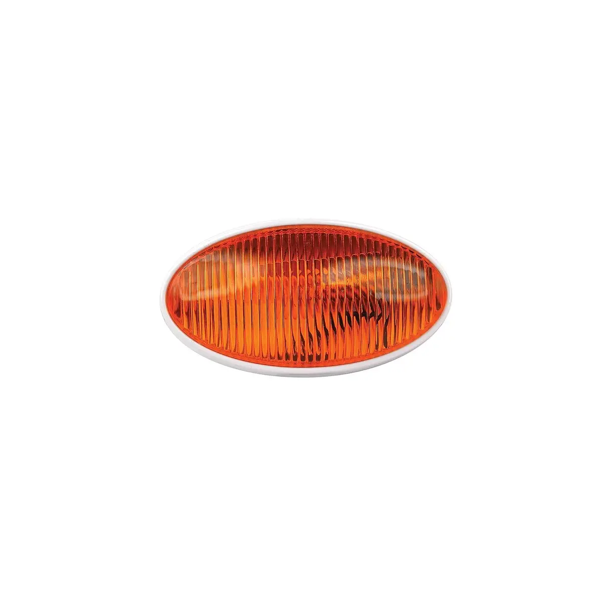Fultyme Rv 590-1119 Fultyme Rv Oval Porch/Utility Light W/O Switch, Yellow/ White Housing 1