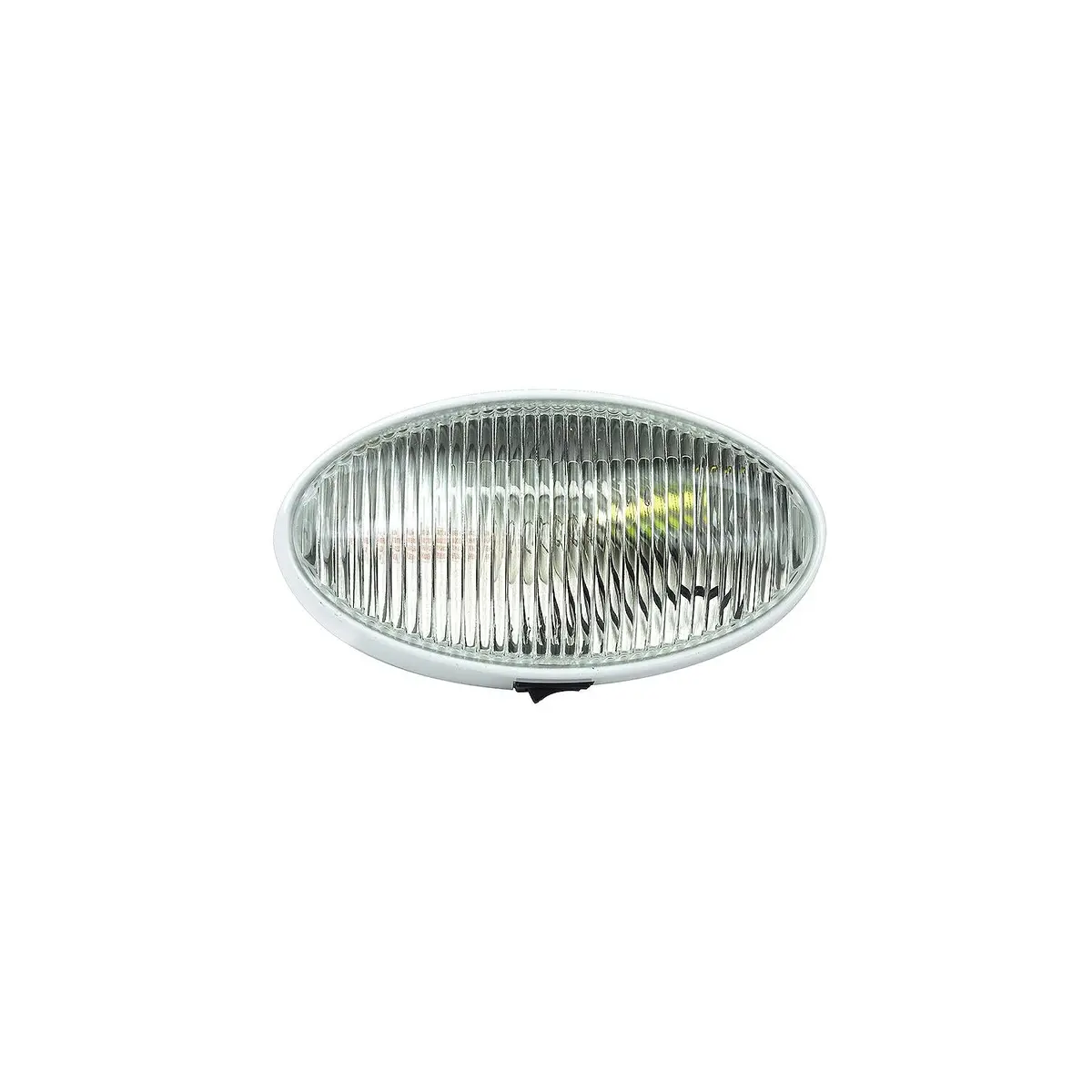 Fultyme Rv 590-1124 Fultyme Rv Oval Porch/Utility Light W/Switch, Clear/ White Housing 1