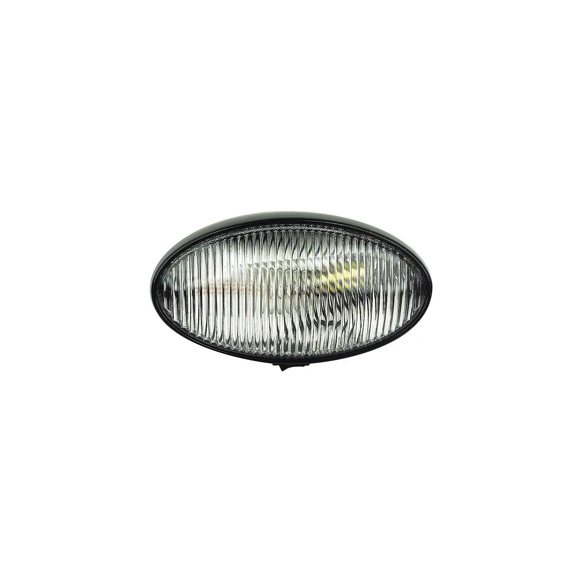 Fultyme Rv 590-1125 Fultyme Rv Oval Porch/Utility Light W/Switch, Clear/ Black Housing 1