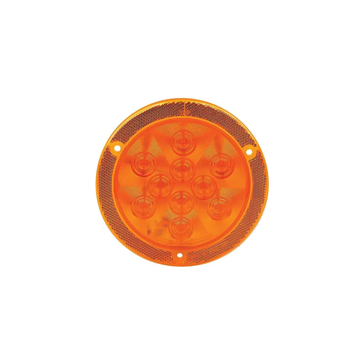 Fultyme Rv 1152 Fultyme Rv Led 4" Round Sealed Light W/Reflex Mount Flange, Yellow 1