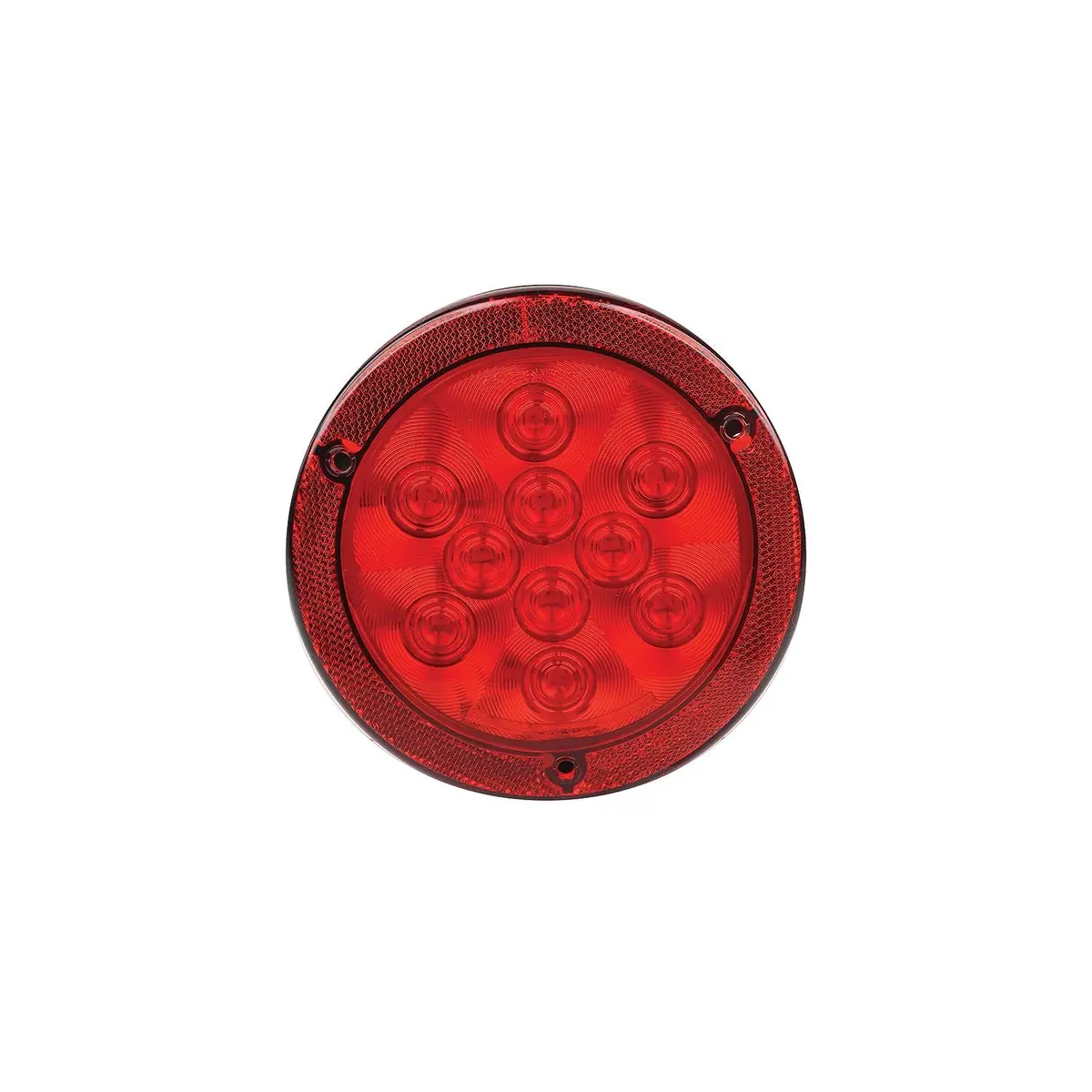 Fultyme Rv 1153 Fultyme Rv Led 4" Round Sealed Light W/Reflex Mount Flange, Red 1