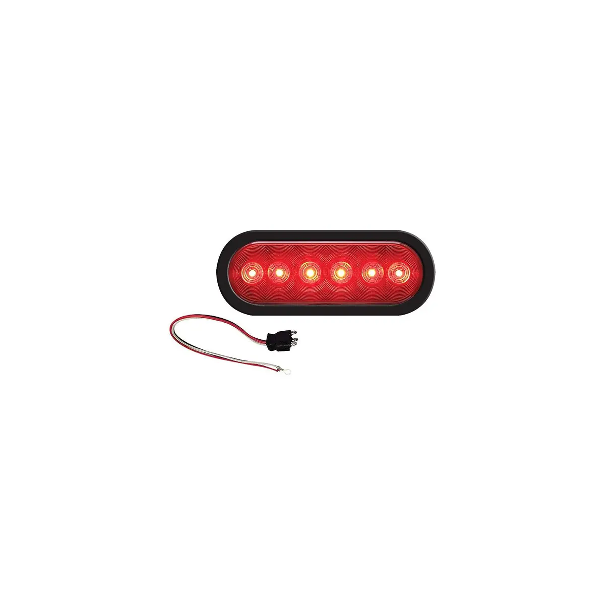 Fultyme Rv 590-1159 Led 6" Oval Sealed Tail Light Kit For Flush Mount 1