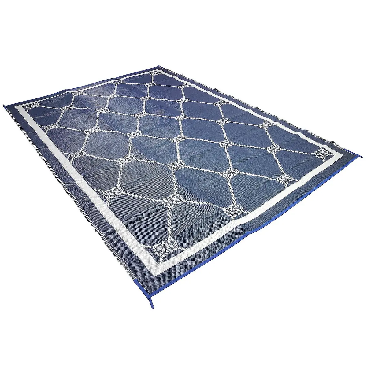 Fultyme Rv 8 X 16 Blue/White Fultyme Rv 6066 Outdoor Patio Mat, Blue/White, 8' X 16' 1