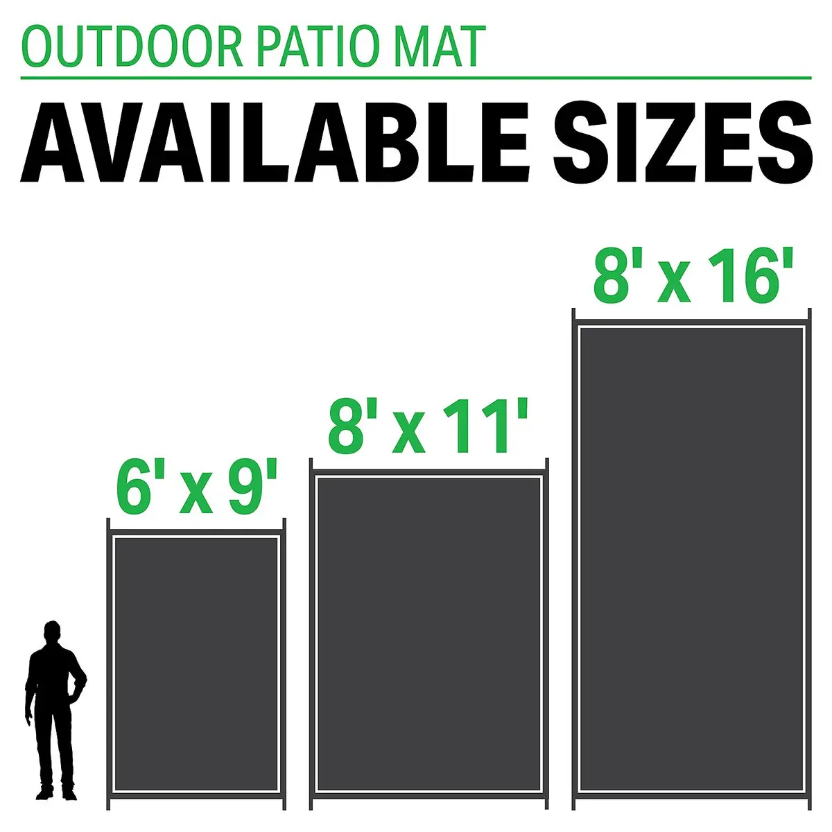 Fultyme Rv 8 X Toupe/Light Grey Fultyme Rv 6068 Outdoor Patio Mat, Grey/Light Tan, 8' X 11' 1
