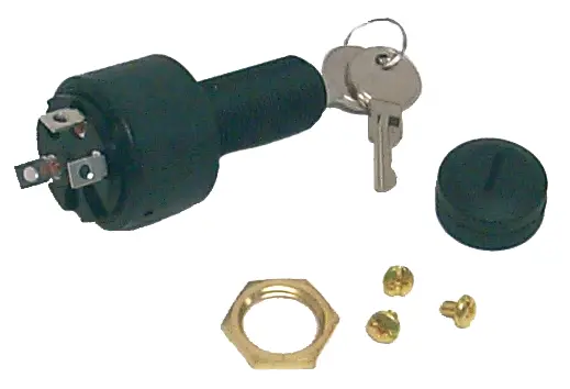 Sierra Mp39200 Conventional 3 Position 1 1/8" Polyester 3 Screw Terminal 12V 15, Amp Ignition Starter Switch 2