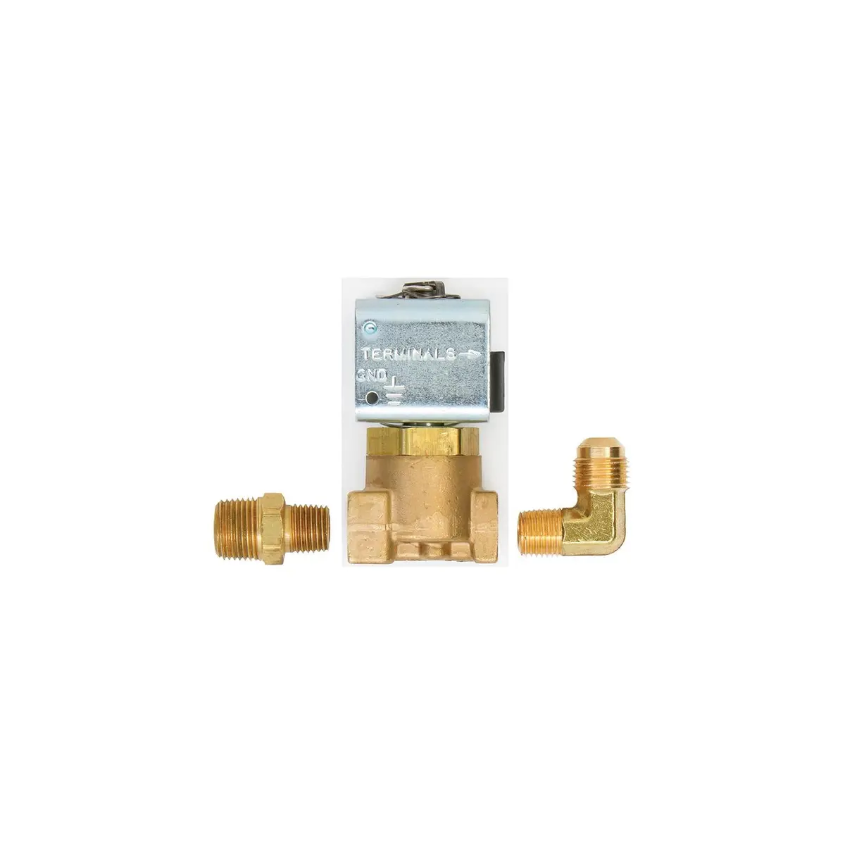 Trident Marine 1300-7708.2-Kit 1/4 B Solenoid + Fitting 12V 1