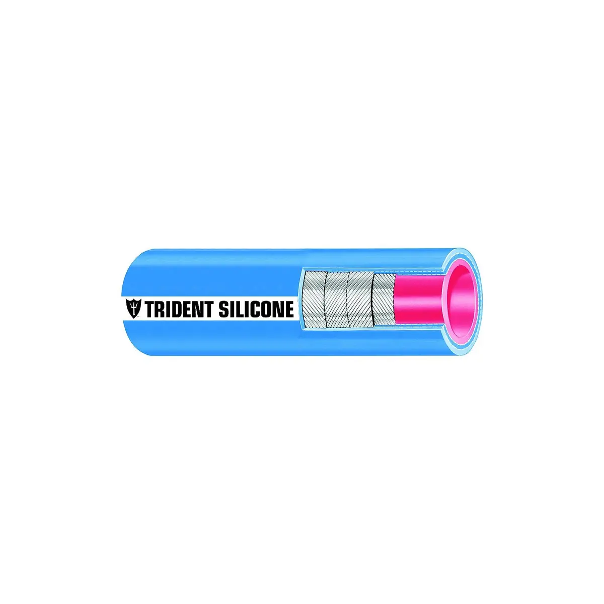 Trident Marine 202V5000-36 Trident Blue "Vht" Silicone Softwall Wet Exhaust Hose, 5" X 3' 1