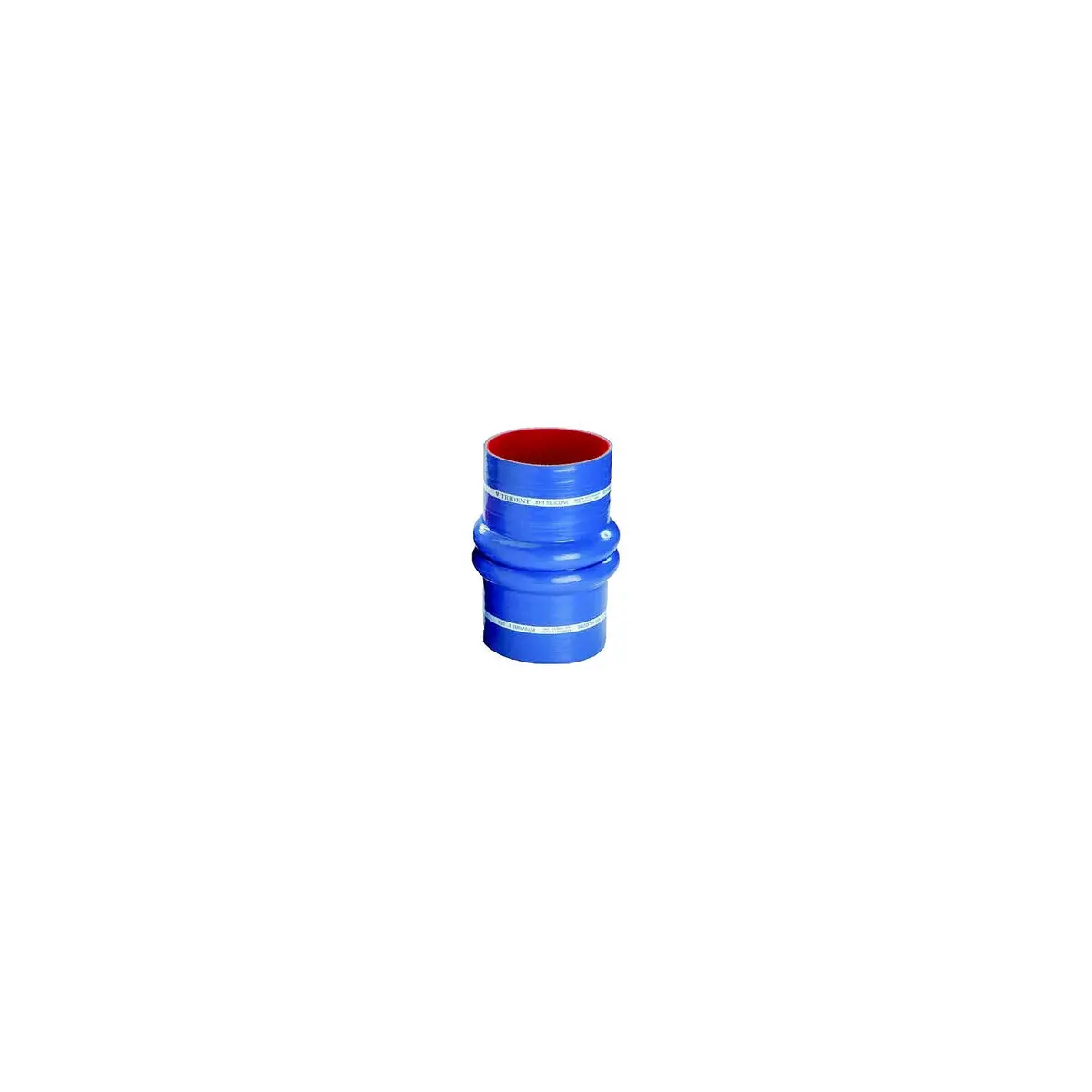 Trident Marine 274V8000-S/S Blue Silicone "Vht" Double Hump Hose W/T-Bolt Clamps, 8" 1